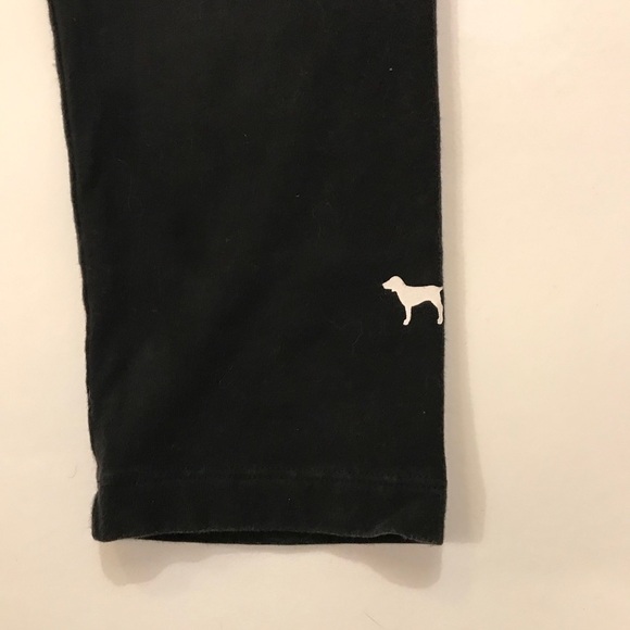 PINK VS Yoga Cropped Leggings Pants Black XS - Picture 4 of 7